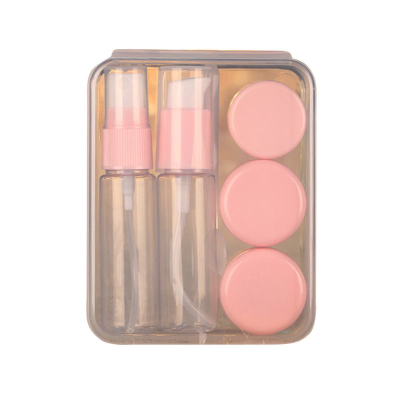 Travel Mini Plastic Transparent Empty Cosmetic Make Up Container Bottle Jar Lotion Cream Shampoo 6 Τμχ/σετ