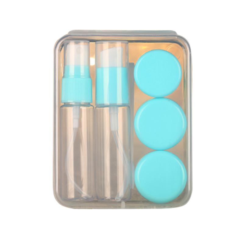 Travel Mini Plastic Transparent Empty Cosmetic Make Up Container Bottle Jar Lotion Cream Shampoo 6 Τμχ/σετ