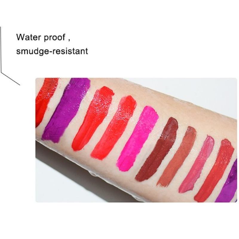 Treeinside Velvet Matte Liquid Lipstick Lip Gloss Χρώμα Μακιγιάζ Μακράς Διαρκείας Pigment Sexy Red Lips