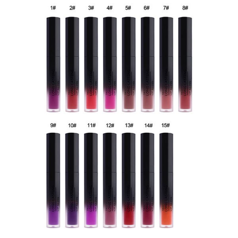 Treeinside Velvet Matte Liquid Lipstick Lip Gloss Χρώμα Μακιγιάζ Μακράς Διαρκείας Pigment Sexy Red Lips