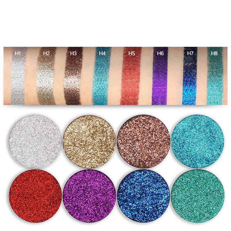 Tz Pressed Glitters Single Eyeshadow Diamond Rainbow Eyes Make Up Cosmetics