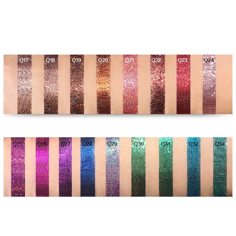 Tz Pressed Glitters Single Eyeshadow Diamond Rainbow Eyes Make Up Cosmetics