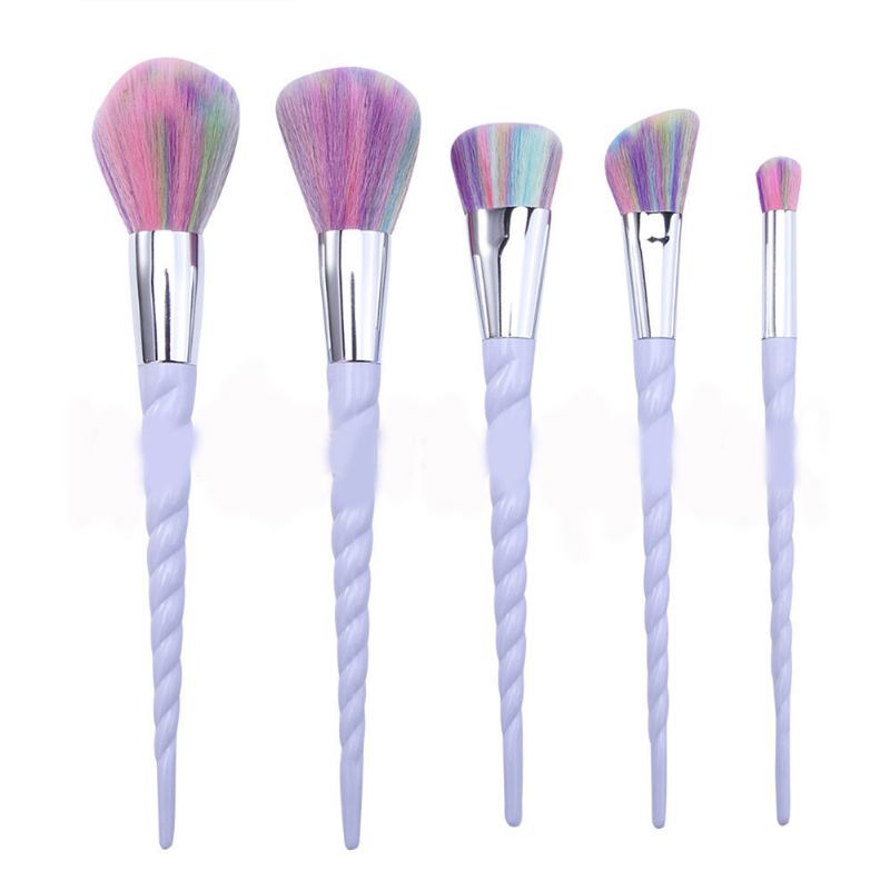 Unicorn Brushes Makeup Set Pretty Eyeshadow Blending Foundation Powder Blush 5 Τμχ 10 Τμχ