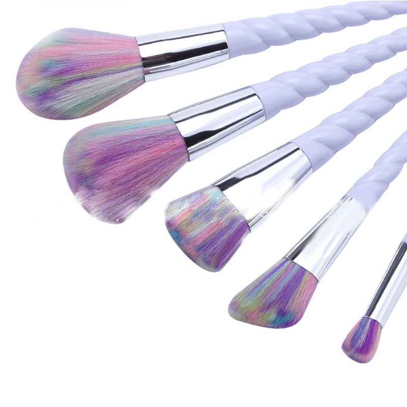 Unicorn Brushes Makeup Set Pretty Eyeshadow Blending Foundation Powder Blush 5 Τμχ 10 Τμχ