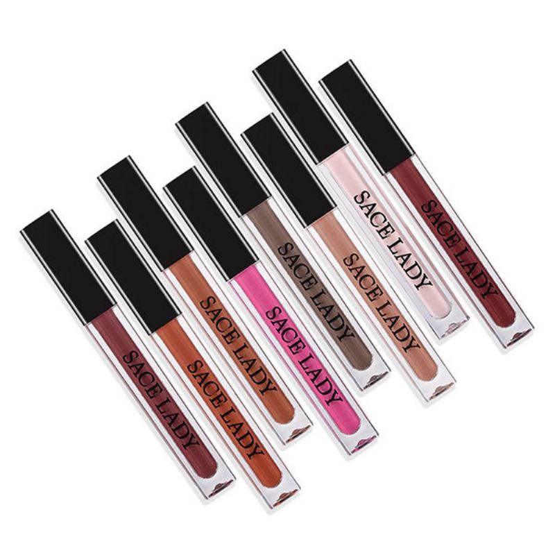 Velvet Matte Liquid Lipstick Lipgloss Μακράς Διαρκείας 4ml 22 Χρώματα Non Sticky Lip Gloss Lip Makeup