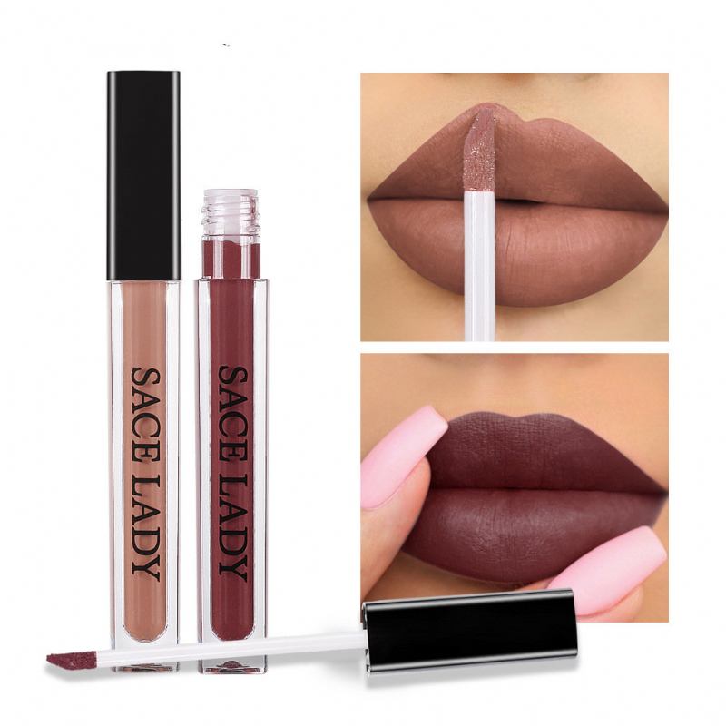 Velvet Matte Liquid Lipstick Lipgloss Μακράς Διαρκείας 4ml 22 Χρώματα Non Sticky Lip Gloss Lip Makeup