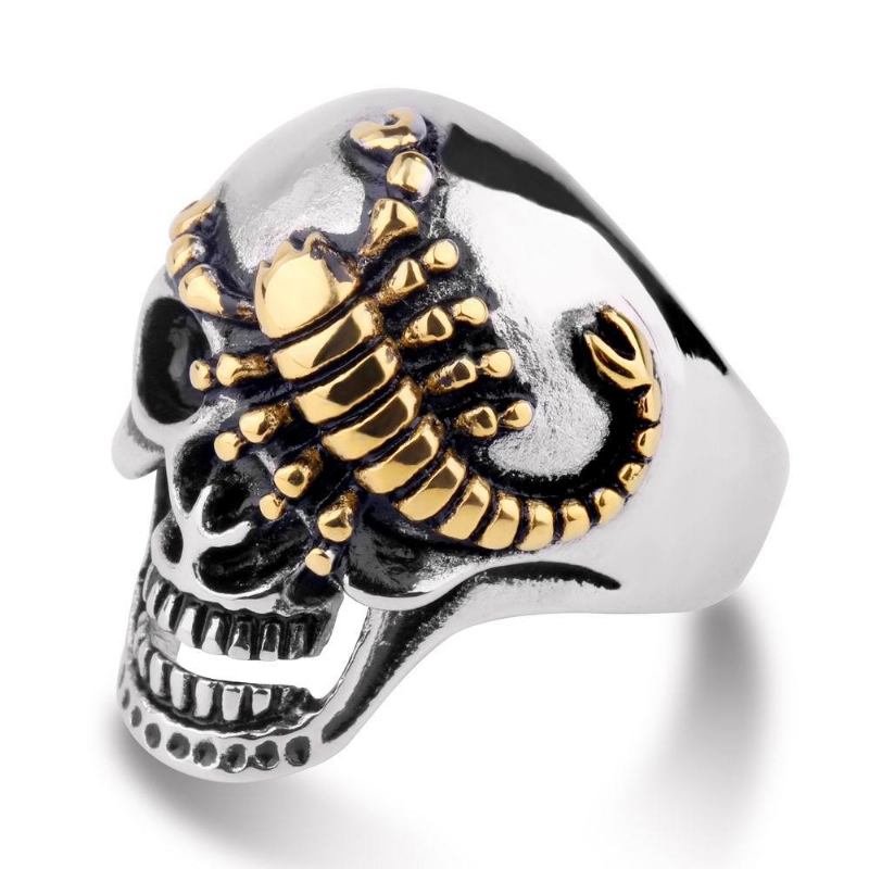 2023 Ins Style Personalized Retro Steel Ring Death Sickle Domineering Skull Ανδρικό Δαχτυλίδι