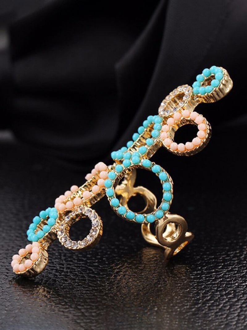 Απλό Creative Circle Exaggerated Rhinestone Crystal Beads