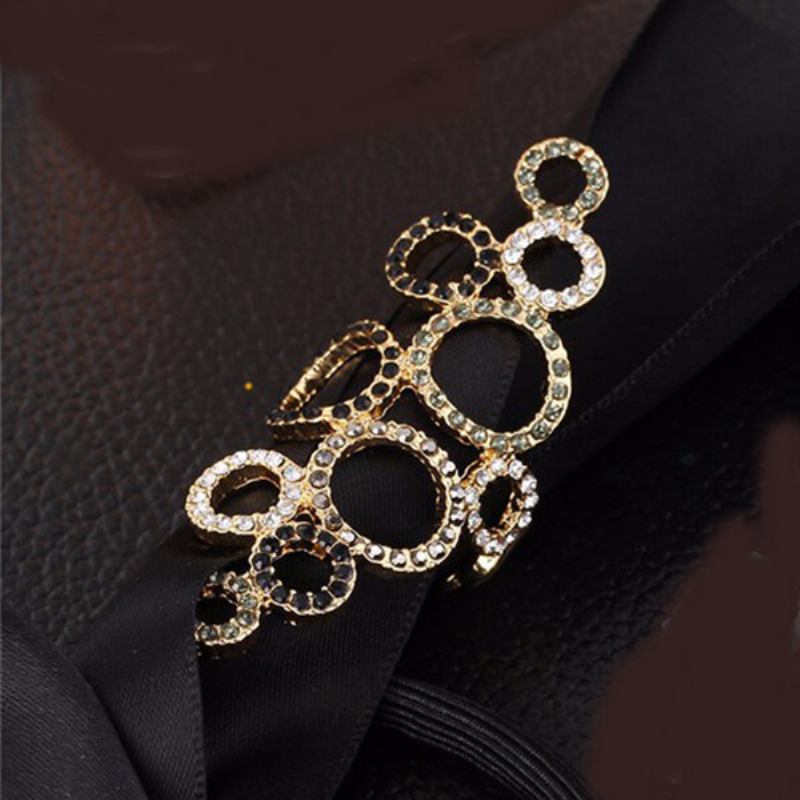 Απλό Creative Circle Exaggerated Rhinestone Crystal Beads