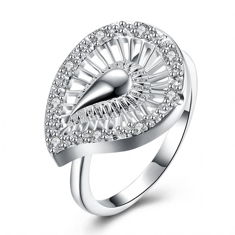 Δαχτυλίδι Yueyin Luxury Ring Water Drop Zircon