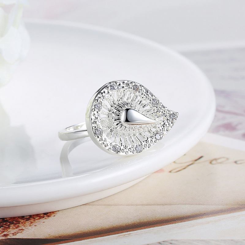 Δαχτυλίδι Yueyin Luxury Ring Water Drop Zircon