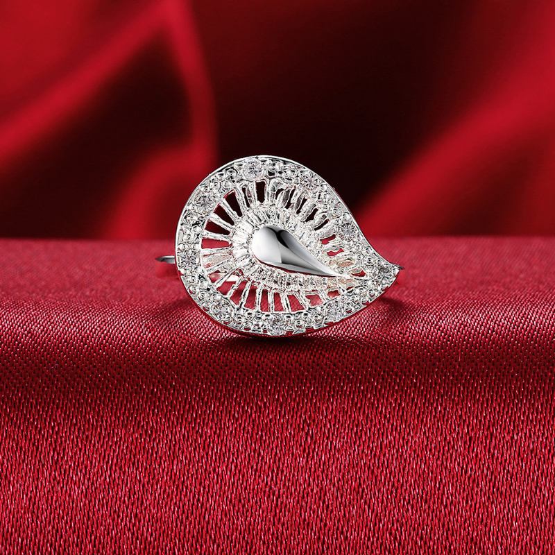 Δαχτυλίδι Yueyin Luxury Ring Water Drop Zircon