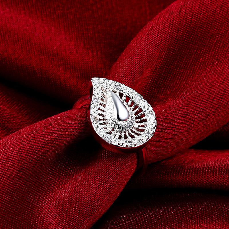 Δαχτυλίδι Yueyin Luxury Ring Water Drop Zircon