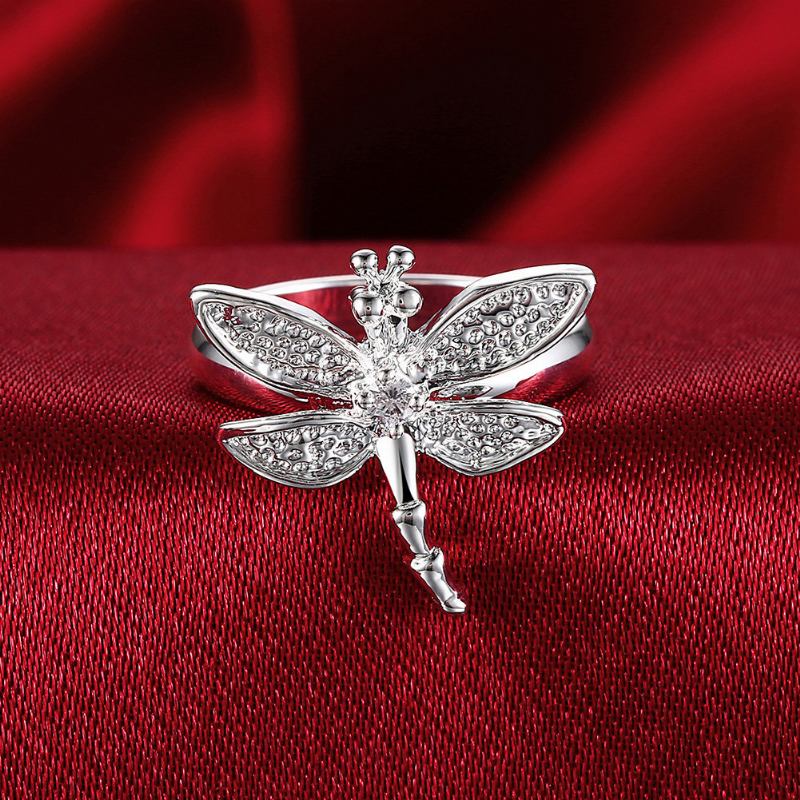 Δώρο Γυναικείο Δαχτυλίδι Πολυτελείας Yueyin Zircon Dragonfly