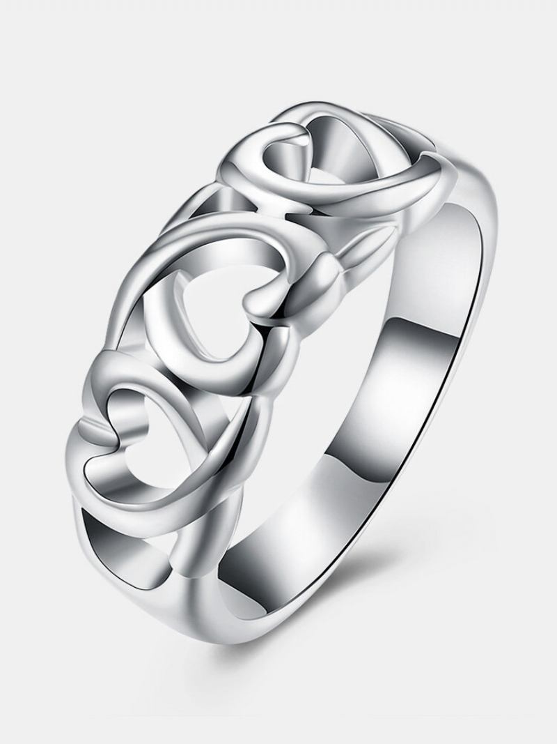 Γυναικείο Δαχτυλίδι Yueying Sweet Ring Hollow Heart Επιχρυσωμένο