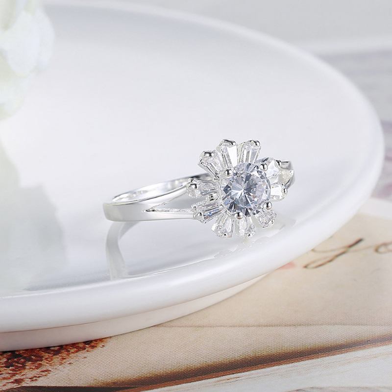 Γυναικείο Δώρο Yueyin Sweet Ring Daisy Flower Zircon