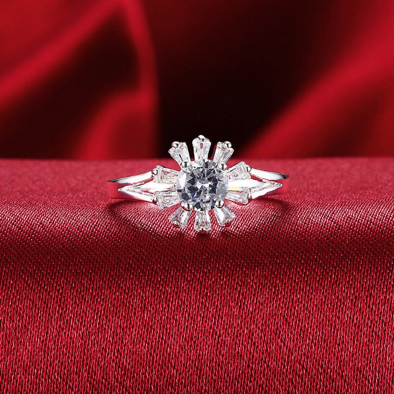 Γυναικείο Δώρο Yueyin Sweet Ring Daisy Flower Zircon