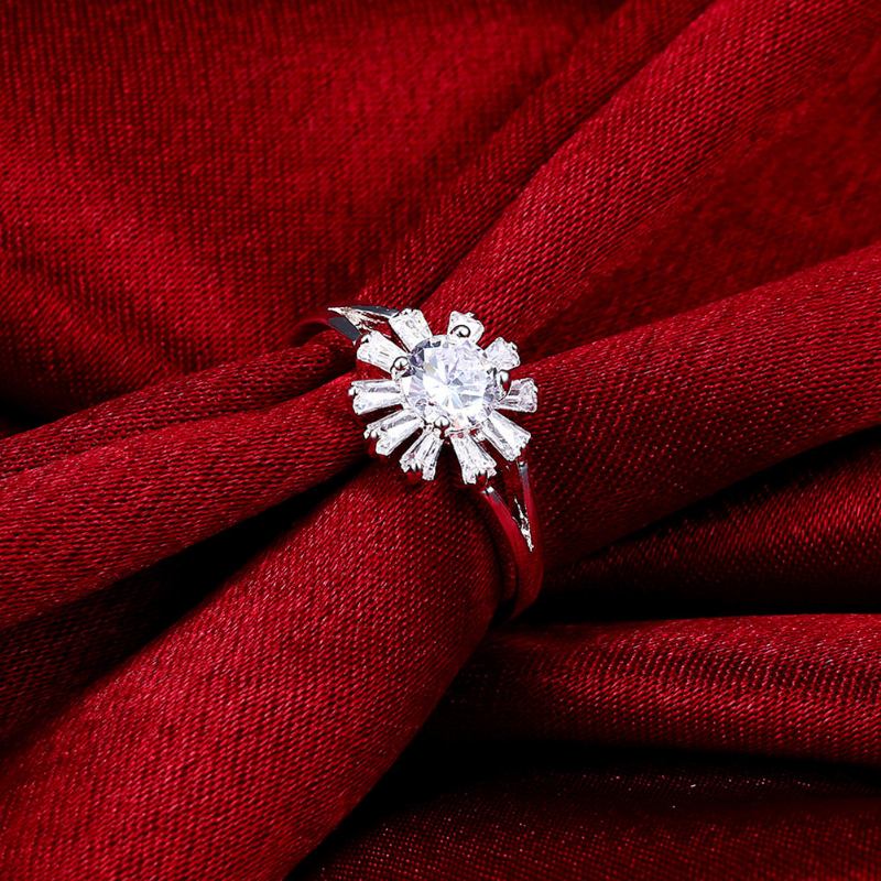 Γυναικείο Δώρο Yueyin Sweet Ring Daisy Flower Zircon