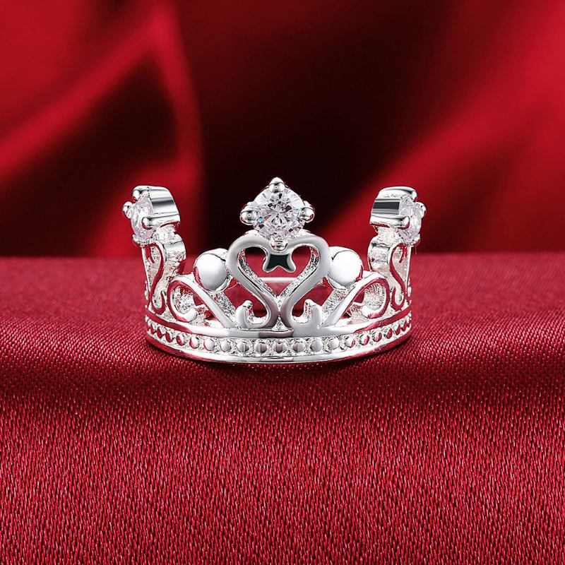 Γυναικείο Δώρο Yueyin Sweet Ring Heart Zircon Crown