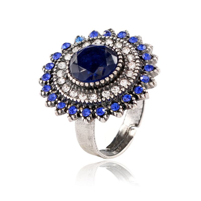 Γυναικείο Ρετρό Δαχτυλίδι Big Sun Flower Rhinestone Rings Από Κράμα Αλουμινίου Δαχτυλίδια Γυναικεία Αξεσουάρ Μόδας Τα Καλύτερα Δώρα Για Γυναίκες