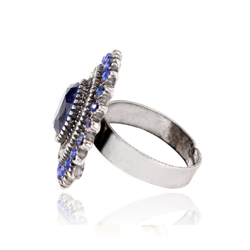 Γυναικείο Ρετρό Δαχτυλίδι Big Sun Flower Rhinestone Rings Από Κράμα Αλουμινίου Δαχτυλίδια Γυναικεία Αξεσουάρ Μόδας Τα Καλύτερα Δώρα Για Γυναίκες