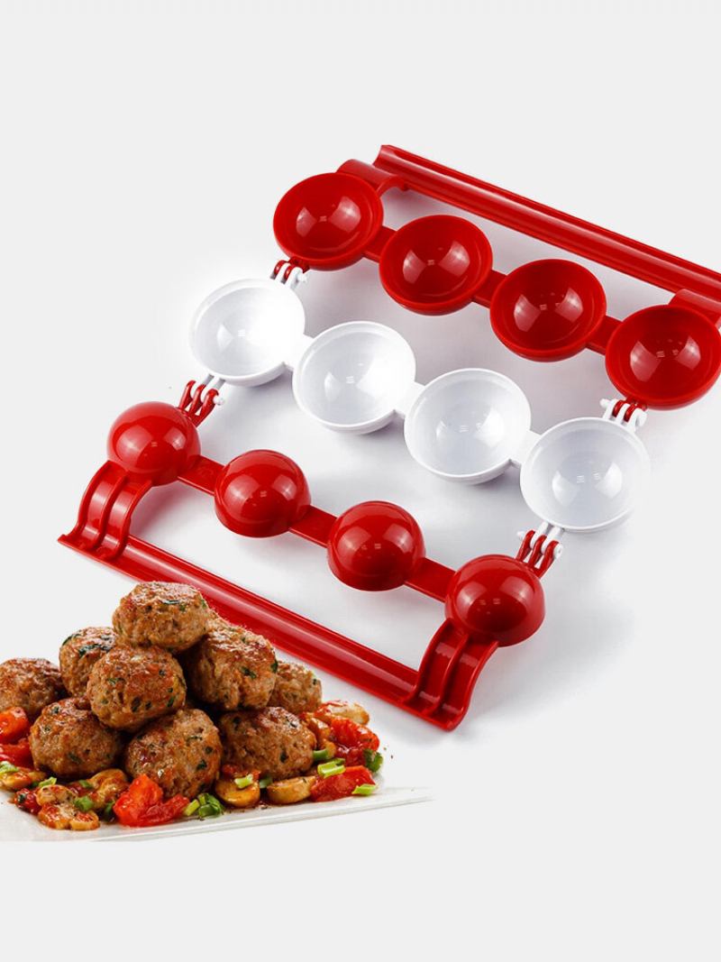 1 Pc Diy Press Meatball Fishball Gourmet Mold Chicken Bacon Quick Maker Kitchen Gadget Supplies Festive Enjoy Tool