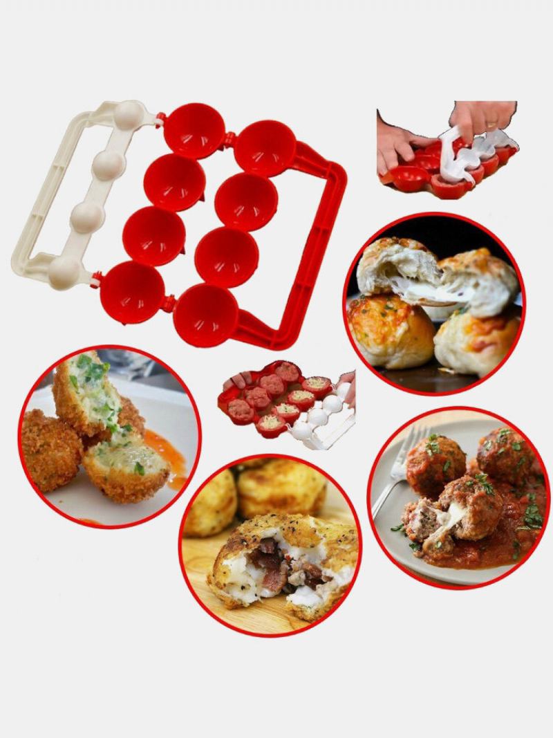 1 Pc Diy Press Meatball Fishball Gourmet Mold Chicken Bacon Quick Maker Kitchen Gadget Supplies Festive Enjoy Tool