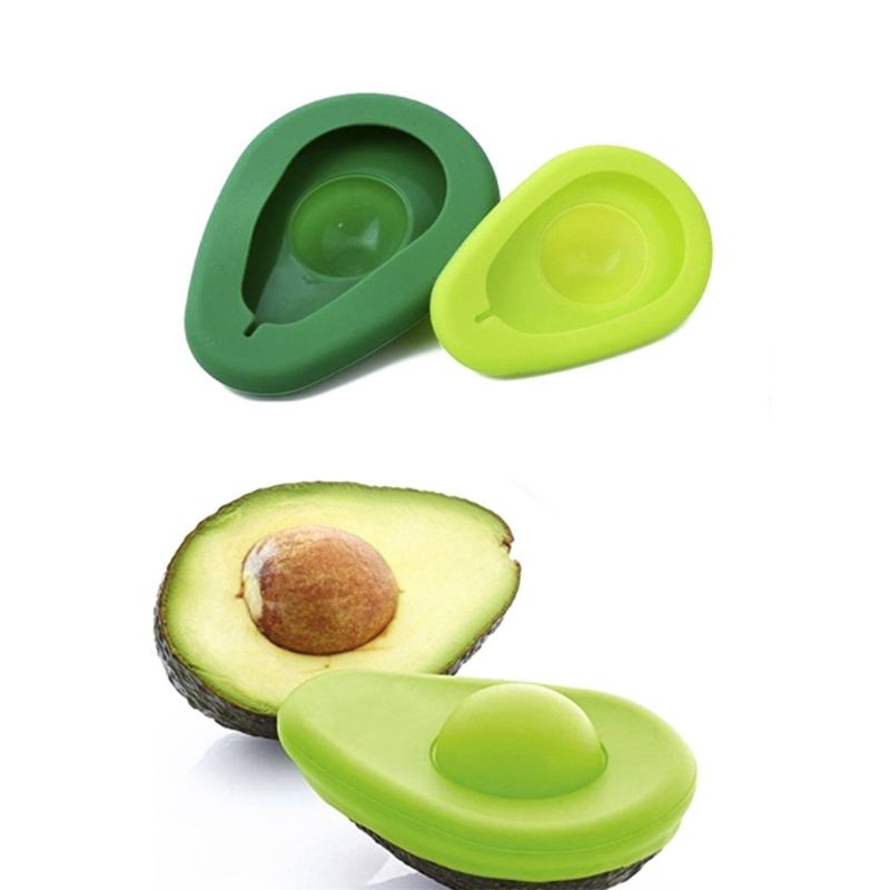 2 Τμχ Avocado Huggers Food Grade Silicone Organizer Ψυγείου Επαναχρησιμοποιήσιμη Θήκη Αβοκάντο