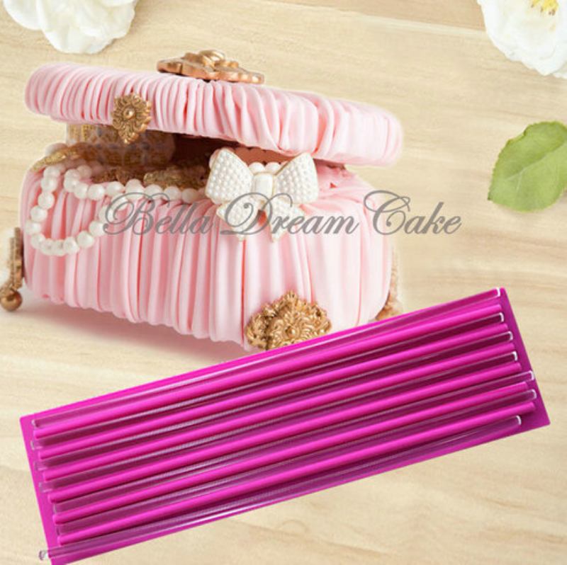 (330x98mm) 3d Crinkle Cake Σιλικόνη Με Δαντέλα Με Καλούπι Για Κοσμηματοπωλείο