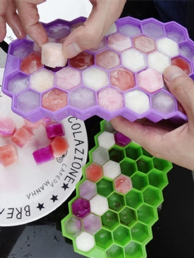 37 Grid Honeycomb Silicone Ice Cube Diy Θρυμματισμένος Πάγος Ice Mold