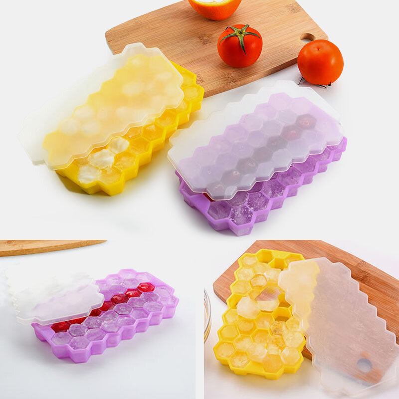 37 Grid Honeycomb Silicone Ice Cube Diy Θρυμματισμένος Πάγος Ice Mold