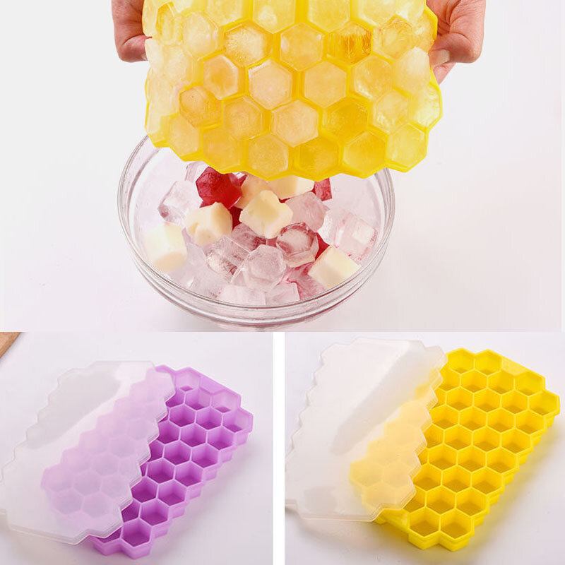 37 Grid Honeycomb Silicone Ice Cube Diy Θρυμματισμένος Πάγος Ice Mold