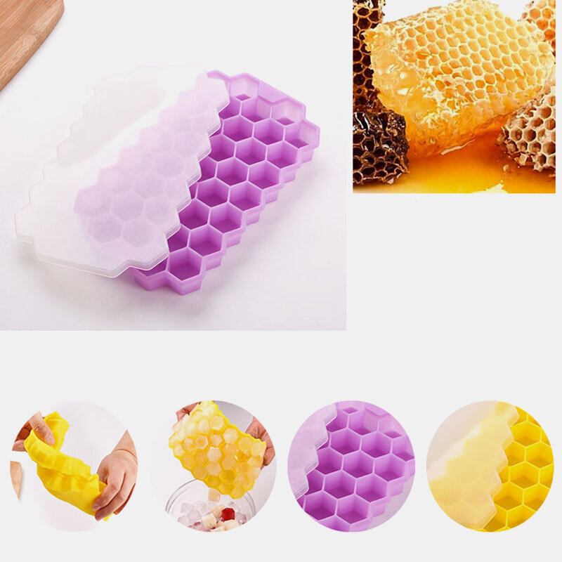 37 Grid Honeycomb Silicone Ice Cube Diy Θρυμματισμένος Πάγος Ice Mold