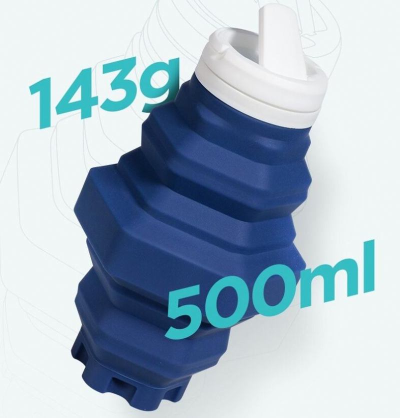 500ml Sports Water Cup Πτυσσόμενος Βραστήρας Σιλικόνης Φορητό Εξωτερικό Μπουκάλι Συμπιεσμένου Νερού Μεγάλης Χωρητικότητας Κύπελλο Ταξιδιού