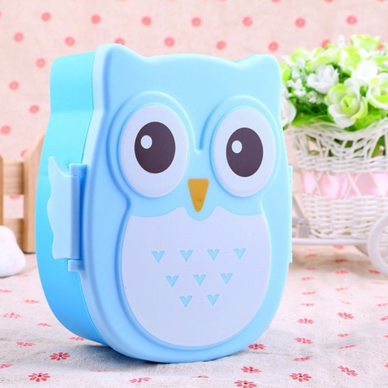 900ml Cute Owl Lunch Box Φαγητό Δοχείο Αποθήκευσης Φρούτων Φορητό Bento Box Picnic