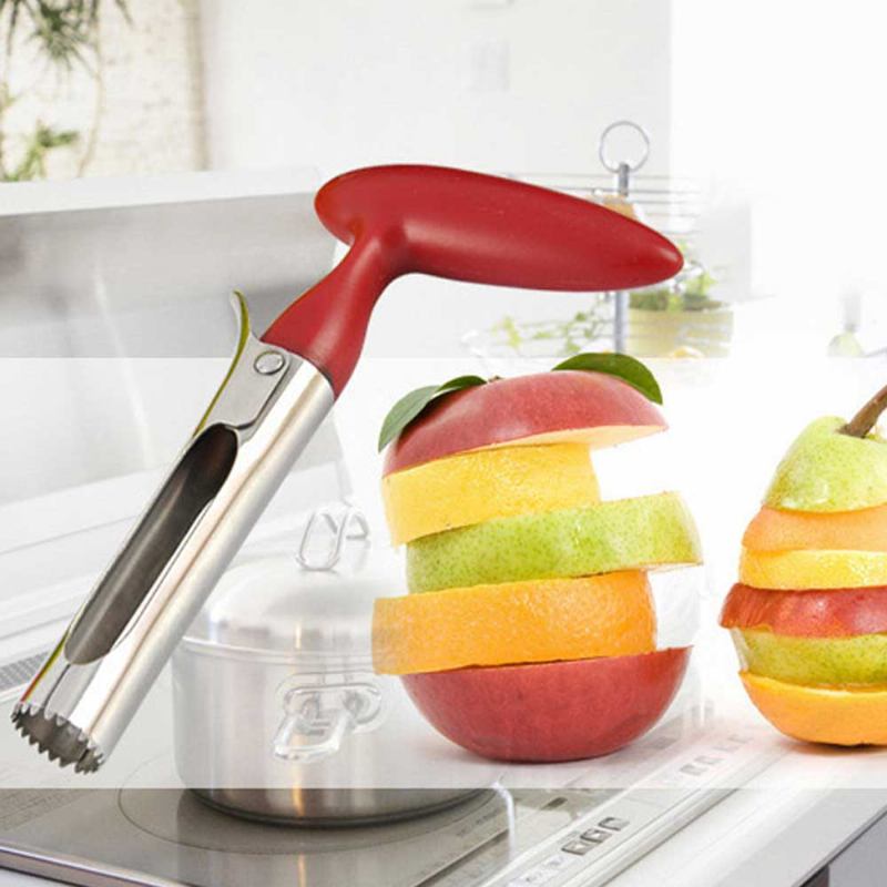 Ανοξείδωτο Ατσάλι Apple Corer Remover Αντισκωριακό Αφαίρεση Σπόρων Φρούτων Με Κοφτερή Οδοντωτή Λεπίδα