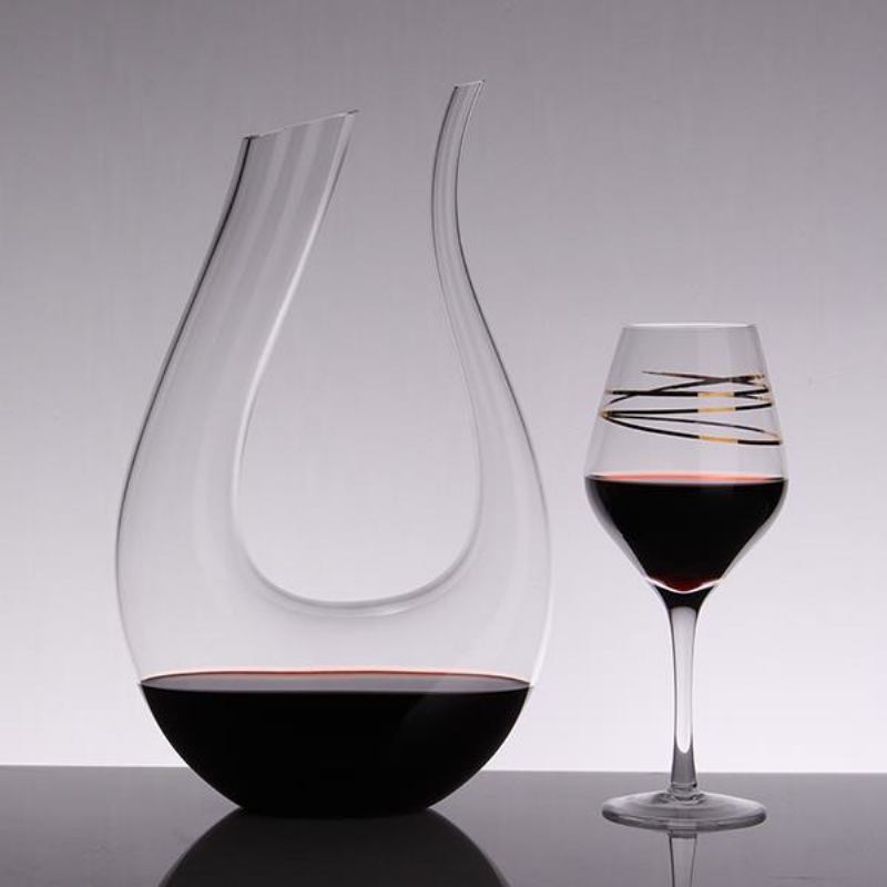 Big Decanter Χειροποίητο Κρυστάλλινο Κόκκινο Κρασί Μπράντυ Μπουκάλι Ποτήρια Σαμπάνιας Κανάτα