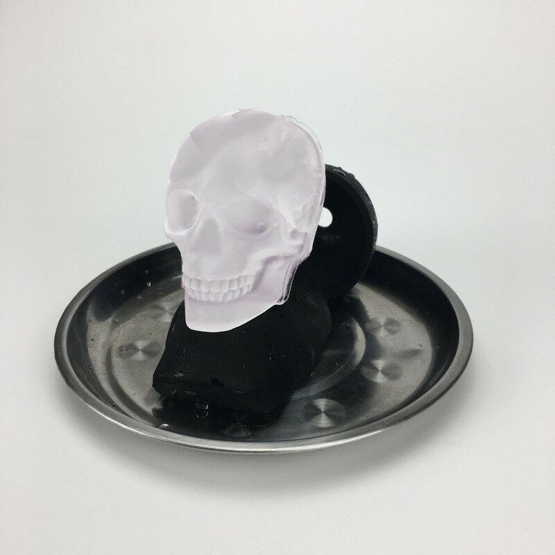 Big Skull Ice Mold Silicone Single Hole Ice Lattice Creative Horror Big Ice Thickened Ice Maker