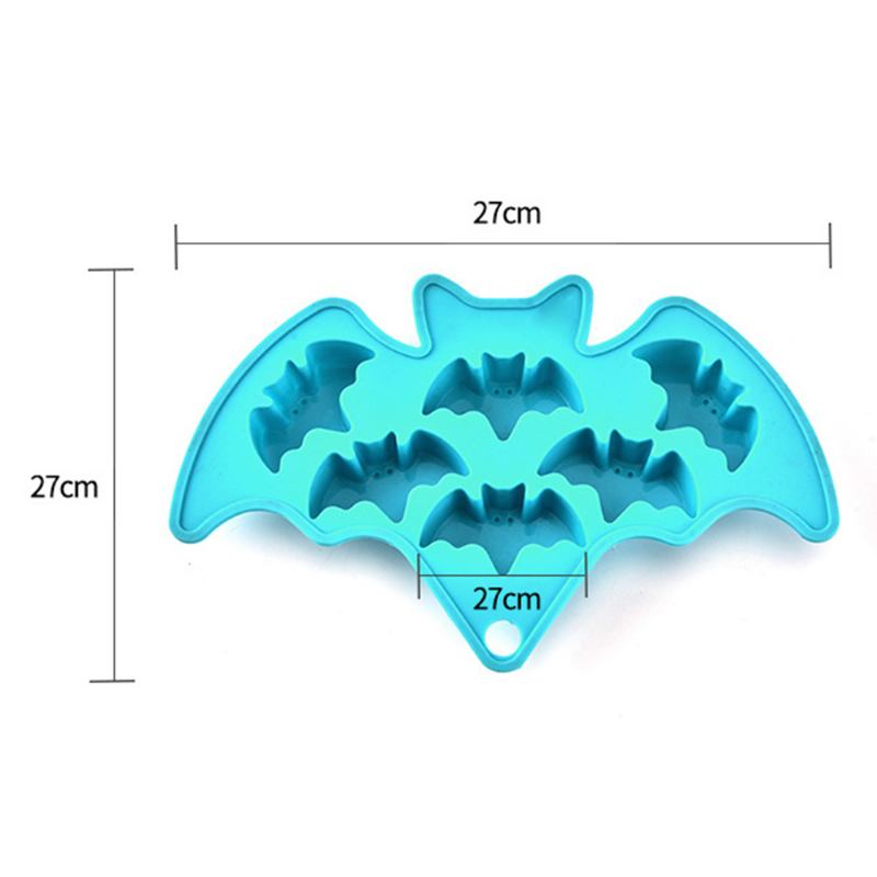 Creative Bat Ice Cube Πουτίγκα Παγωμένης Σιλικόνης Ζελέ Φόρμα Νυχτερίδας Σοκολάτας Φορμάρισμα Κατάψυξης