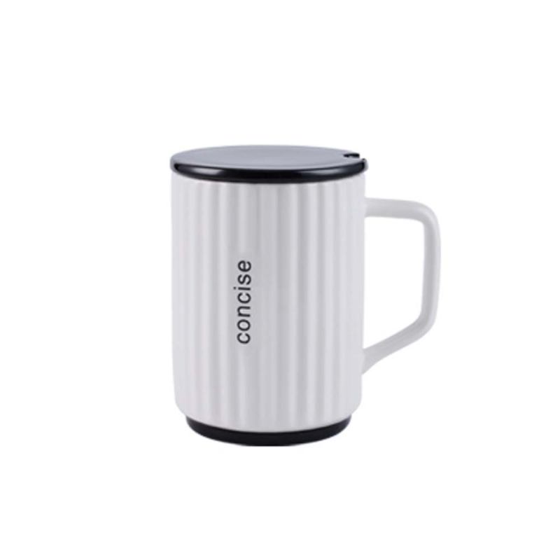 Creative Simple Ceramic Cup Nordic Household Milk Cup Με Καπάκι Κούπα Πόσιμου Γραφείου