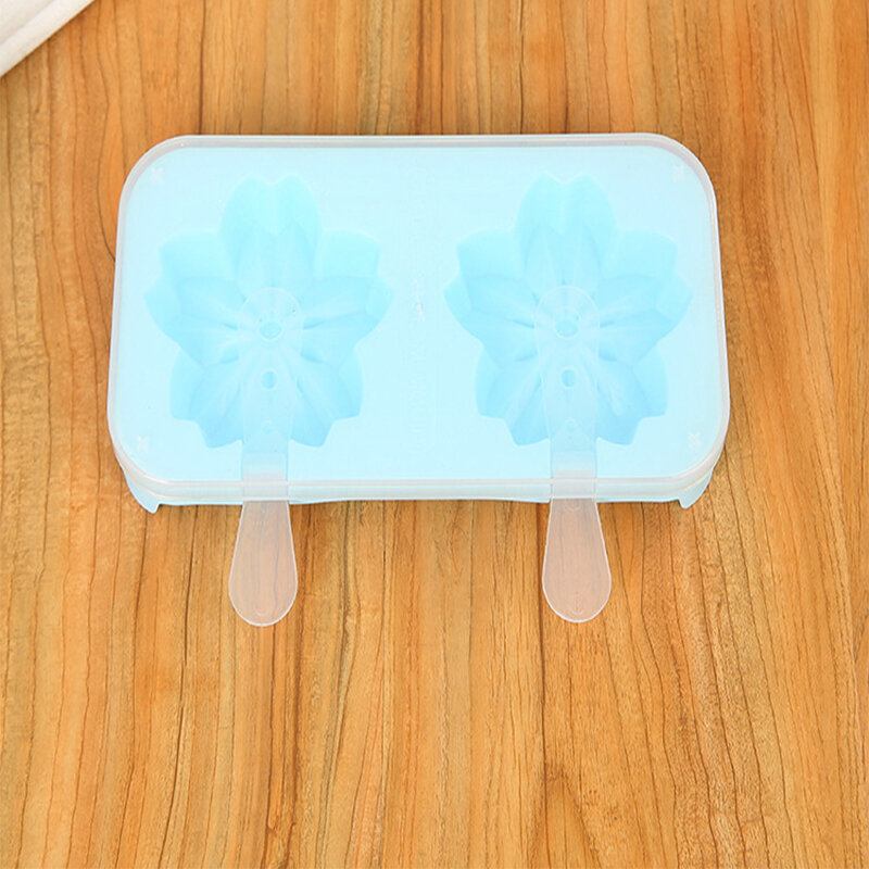 Cute Cat Claws Sakura Cherry Blossoms Shaped Popsicle Ice Cream Maker Frozen Pop Icy Mold