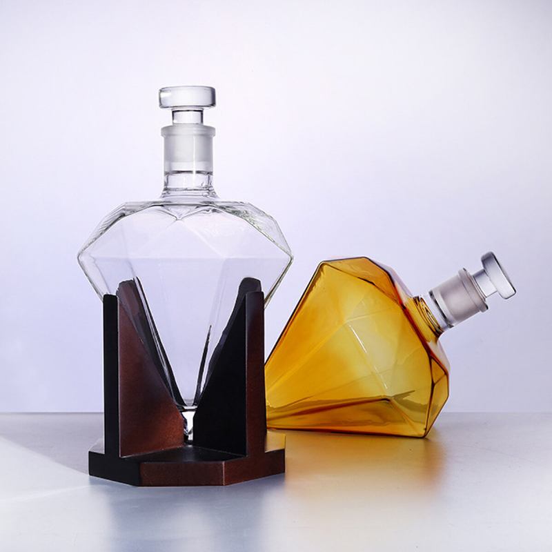 Diamond Decanter Craft Shape Glass White Wine Bottle Bodka