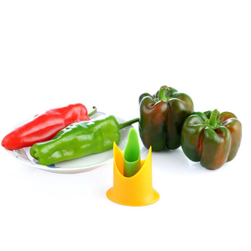 Εξοικονόμηση Προσπάθειας 2 Σετ Pepper Green Seed Seder Device Digging Αφαίρεση Πυρήνα