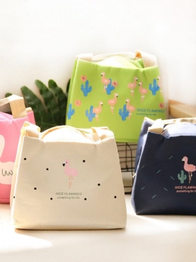 Flamingo Insulation Lunch Box Τσάντα Shopping Tote Bag Momy Bag