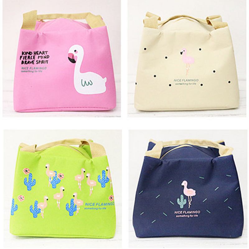 Flamingo Insulation Lunch Box Τσάντα Shopping Tote Bag Momy Bag