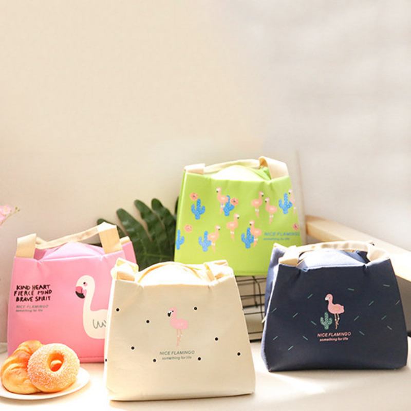 Flamingo Insulation Lunch Box Τσάντα Shopping Tote Bag Momy Bag