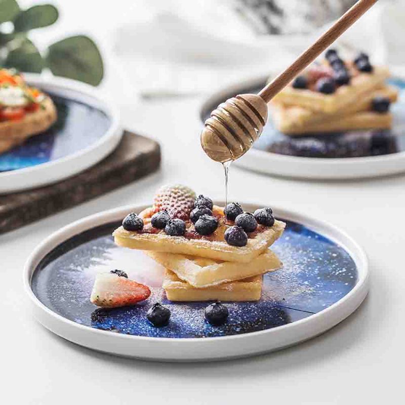 Flat Plate Personality Creative Nordic Ceramic Platter Ins Style Fashion Αξεσουάρ Κουζίνας Πιάτο Κέικ Σνακ