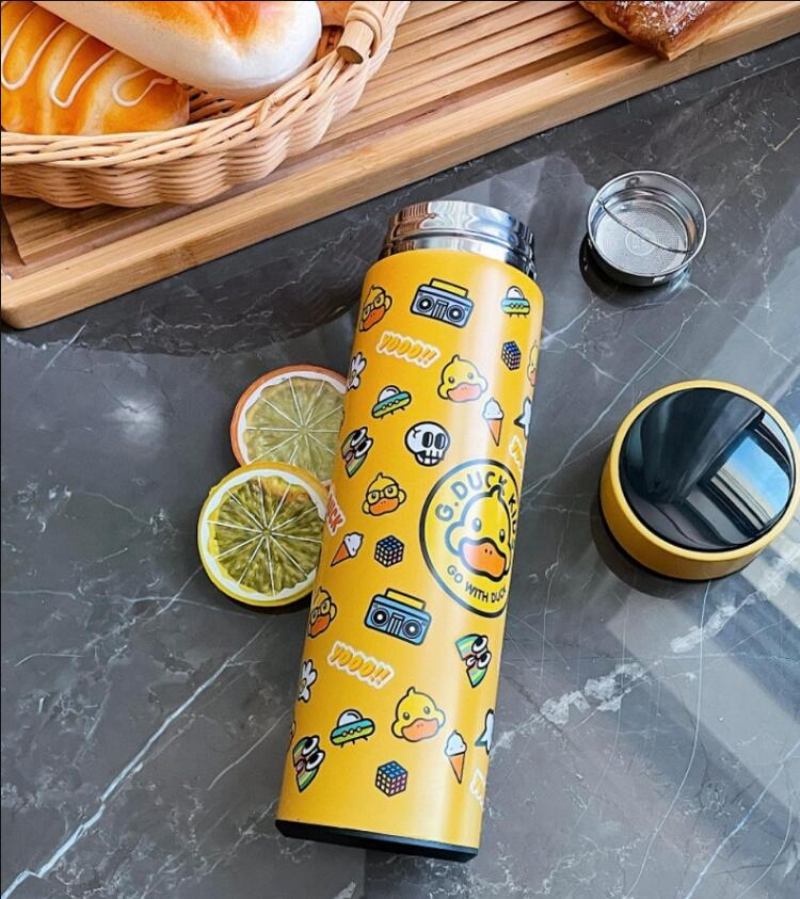 G.duck Little Yellow Duck Smart Thermos Cup Creative Temperature Display Water Cup Business Από Ανοξείδωτο Ατσάλι