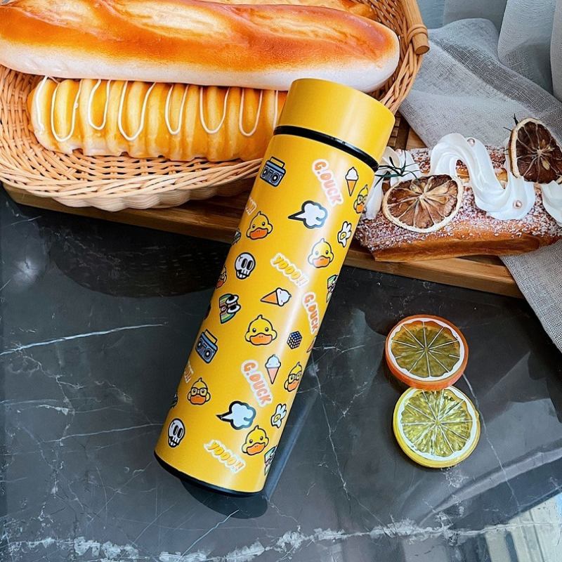 G.duck Little Yellow Duck Smart Thermos Cup Creative Temperature Display Water Cup Business Από Ανοξείδωτο Ατσάλι