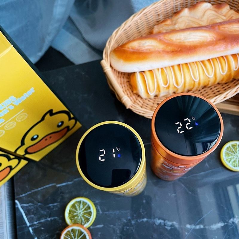 G.duck Little Yellow Duck Smart Thermos Cup Creative Temperature Display Water Cup Business Από Ανοξείδωτο Ατσάλι